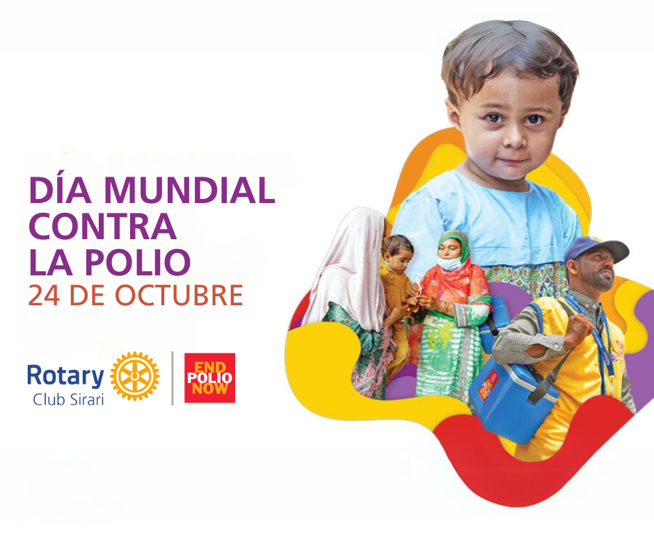 El 24 de octubre, Rotary celebrará el Día Mundial contra la Polio.